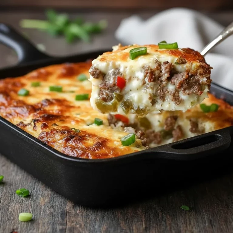 Philly Cheesesteak Casserole