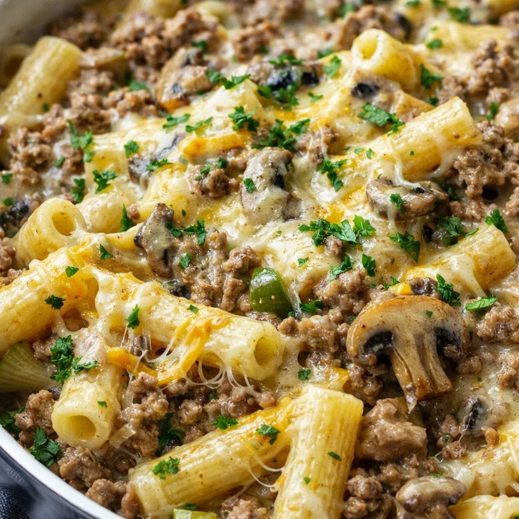 Philly Cheesesteak Pasta