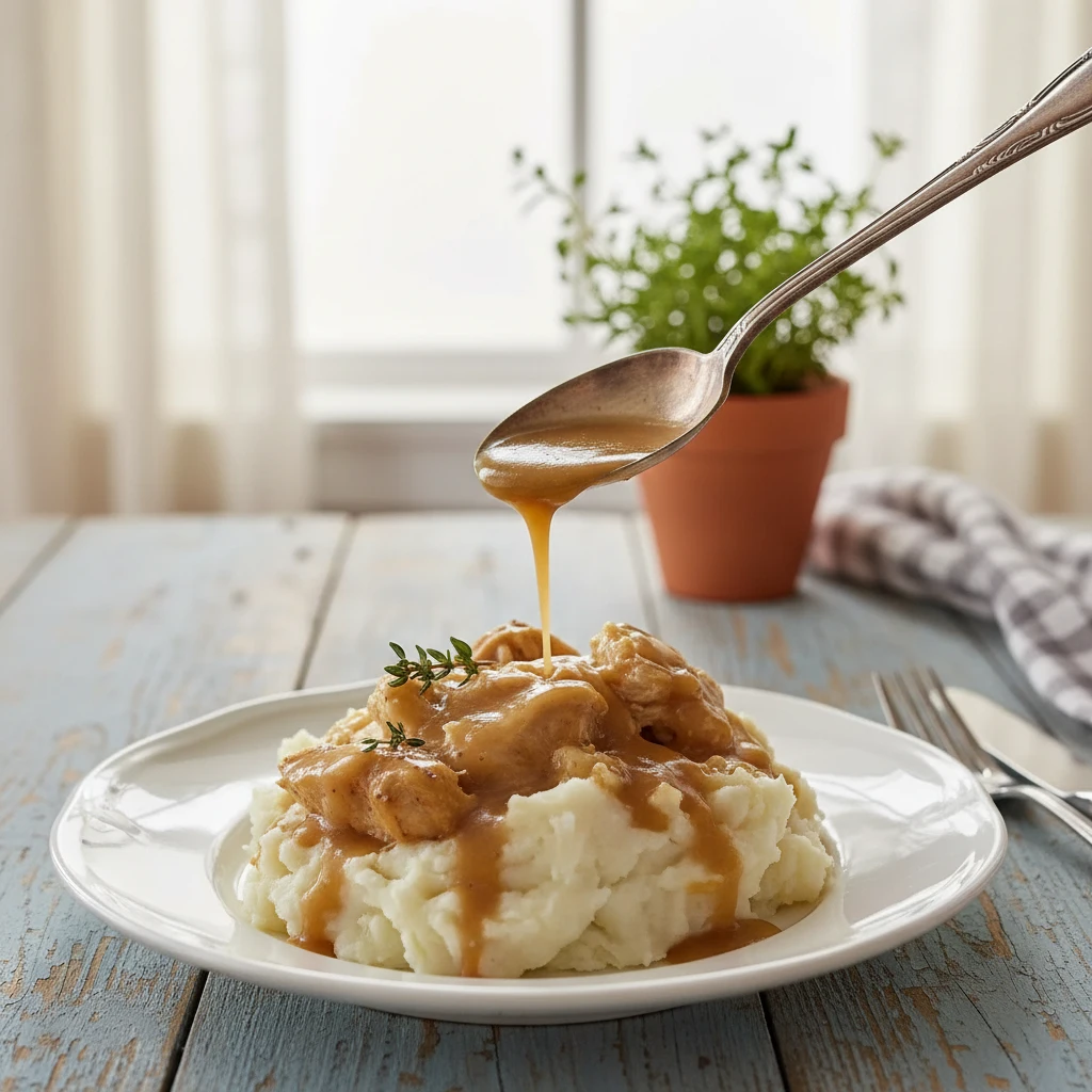 Slow Cooker Chicken and Gravy