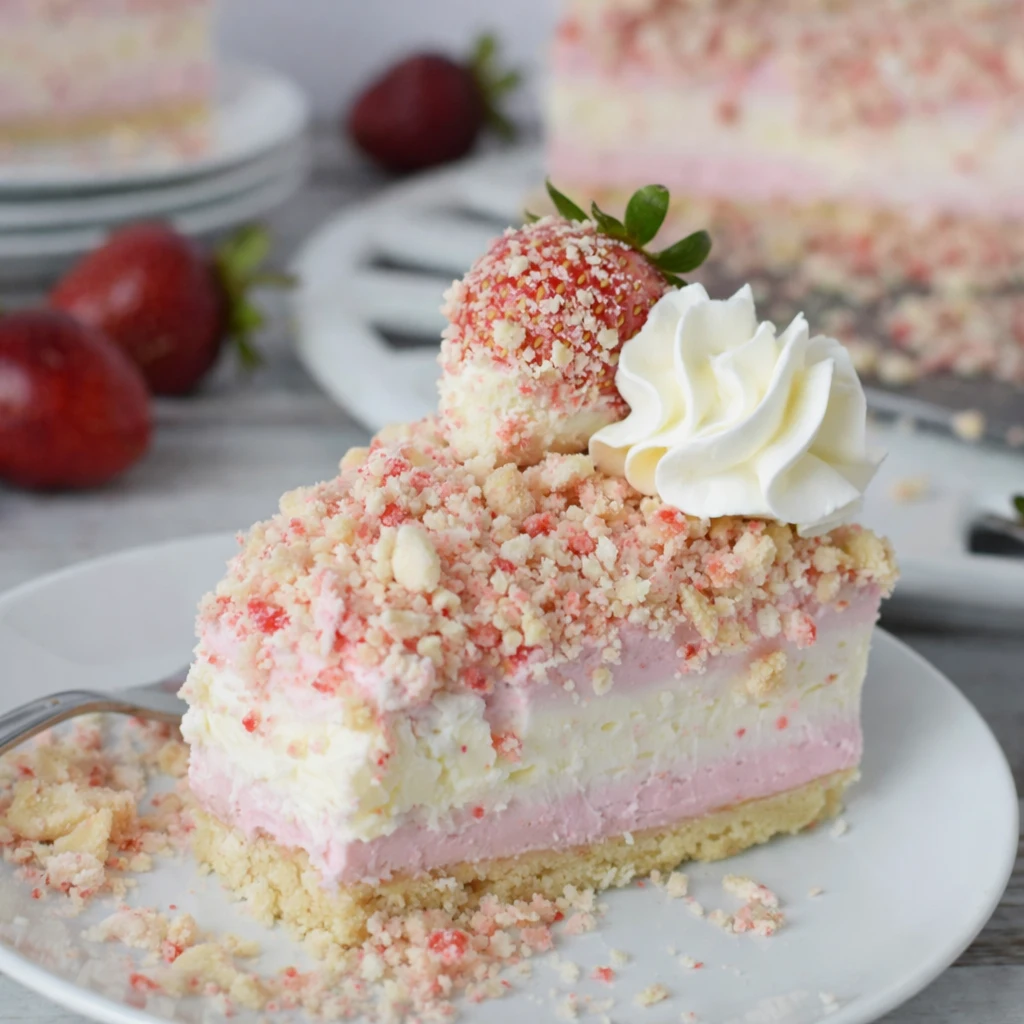 Strawberry Crunch Cheesecake
