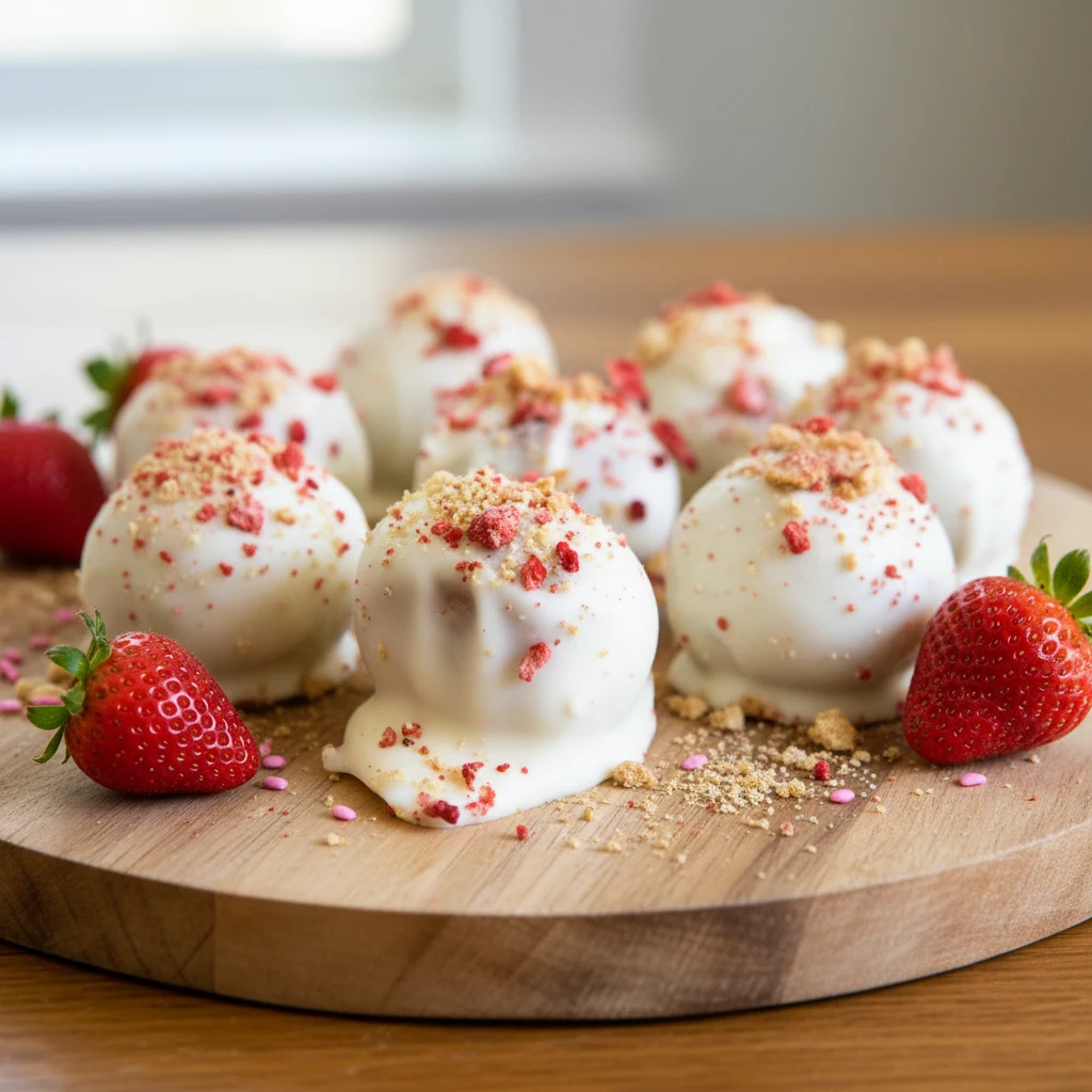 Strawberry Shortcake Bites