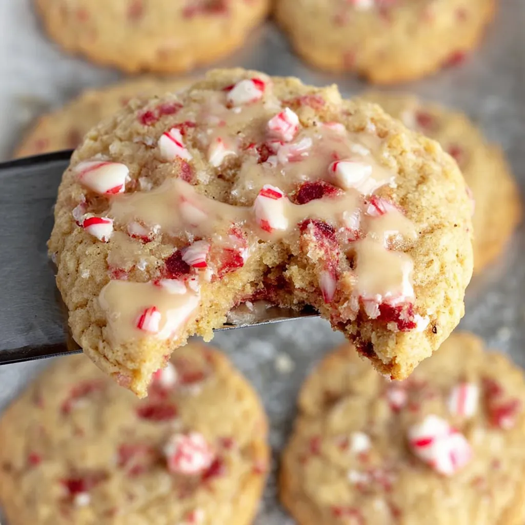 Brown Sugar Rhubarb Cookies
