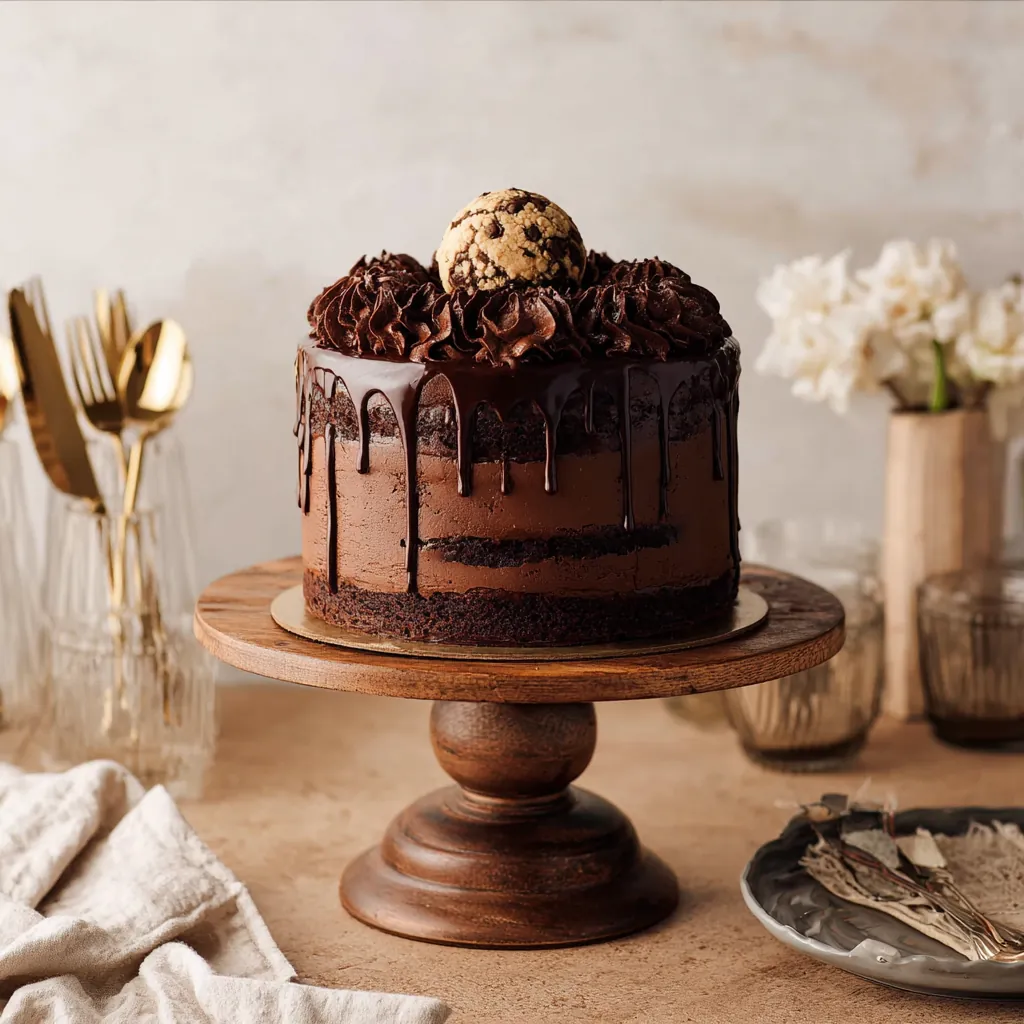 Chocolate Cookie Brownie Cake
