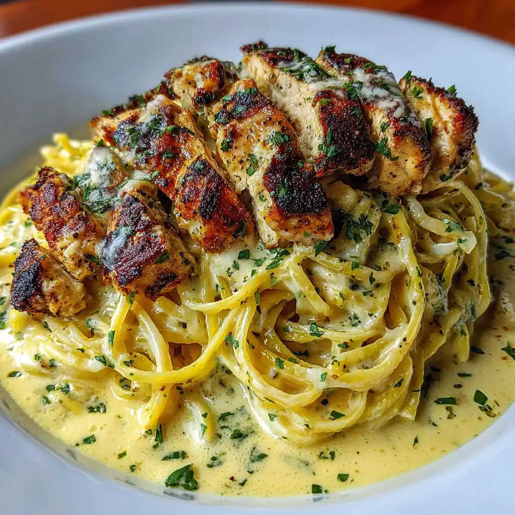 Creamy Cajun Chicken Spaghetti with Garlic Mozzarella Sauce 4 Creamy Cajun Chicken Spaghetti