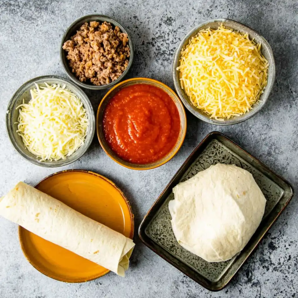 Crescent roll pizzas