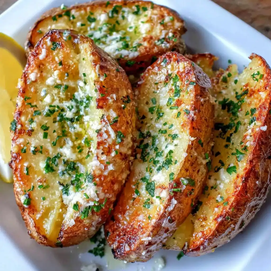 Garlic Parmesan Potato Wedges