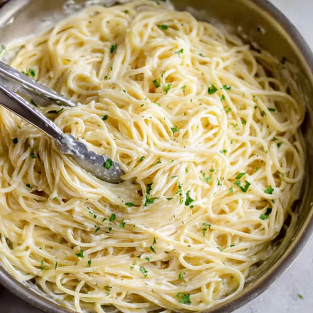 Garlic parmesan pasta