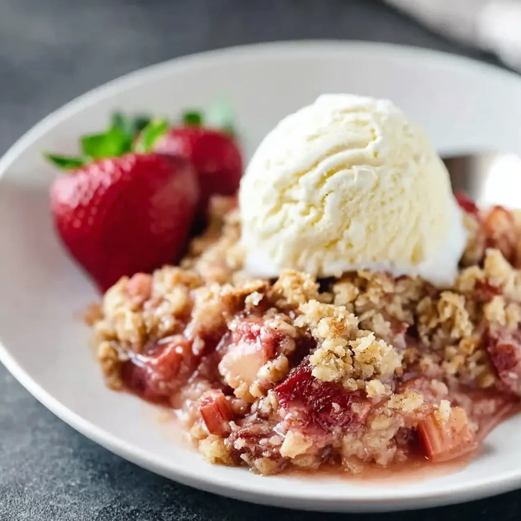 Grandma's Rhubarb Crisp That Tastes Like Home 4 Grandma's Rhubarb Crisp