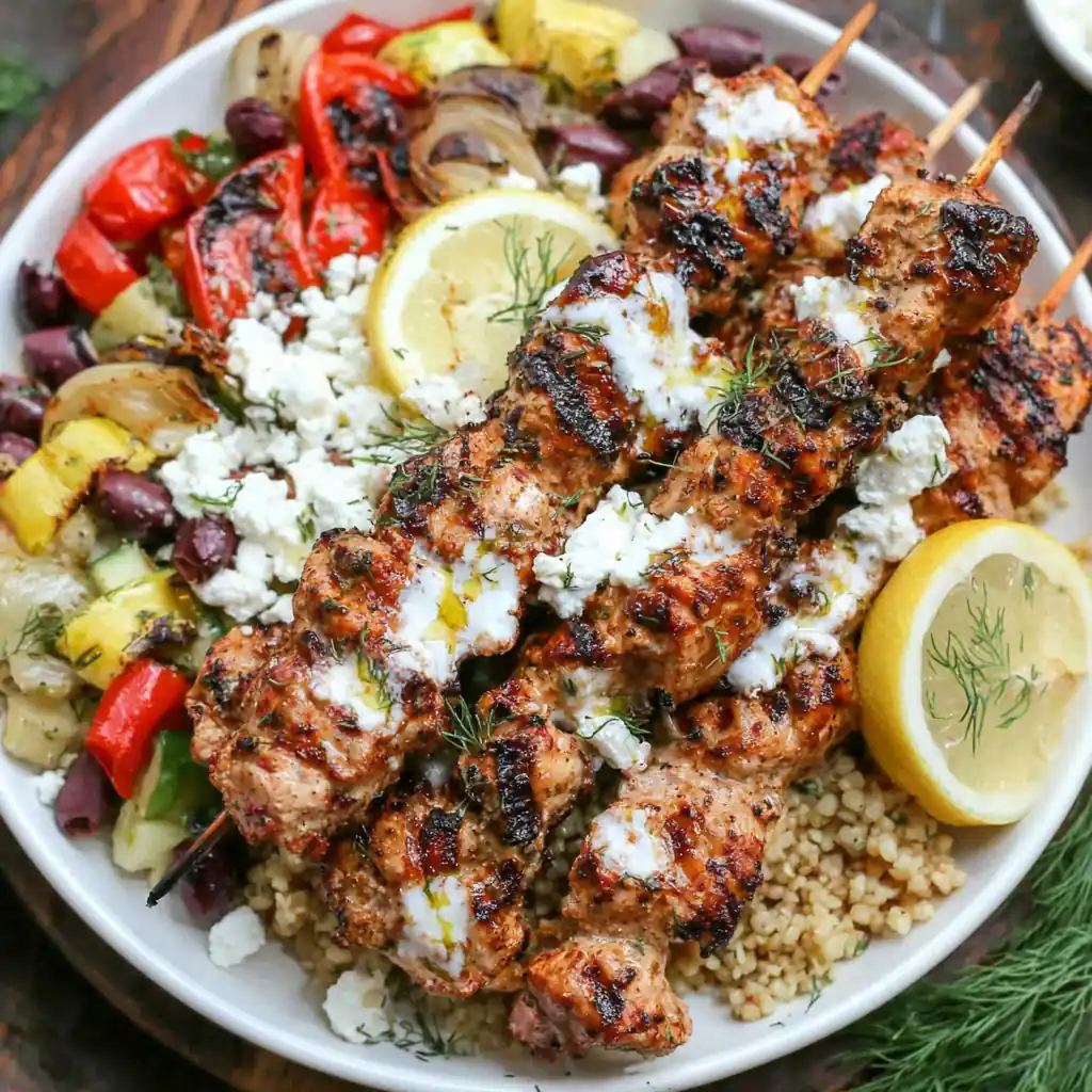Greek Chicken Kabobs