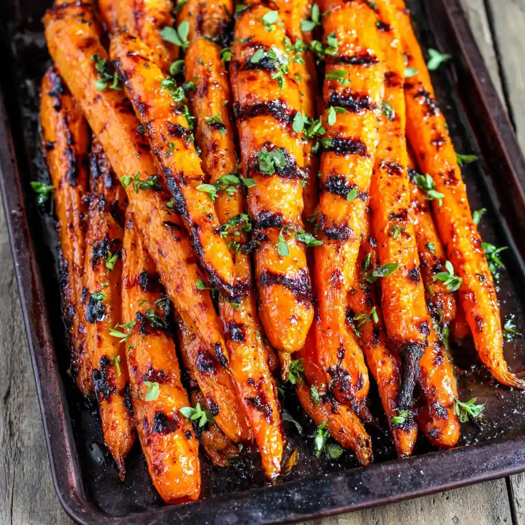 Grilled Carrots Recipe with Honey Brown Sugar Glaze 4 Grilled Carrots