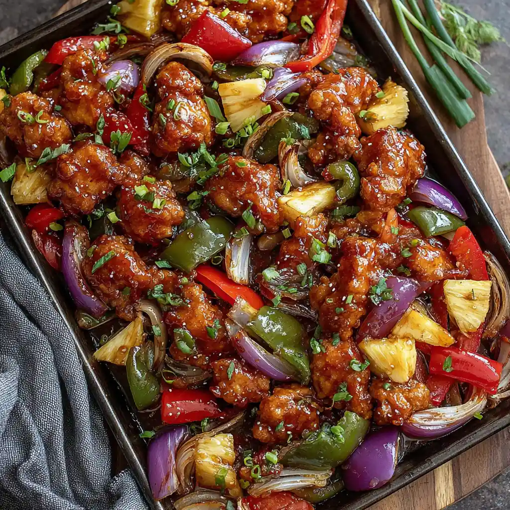 Hawaiian Chicken Sheet Pan