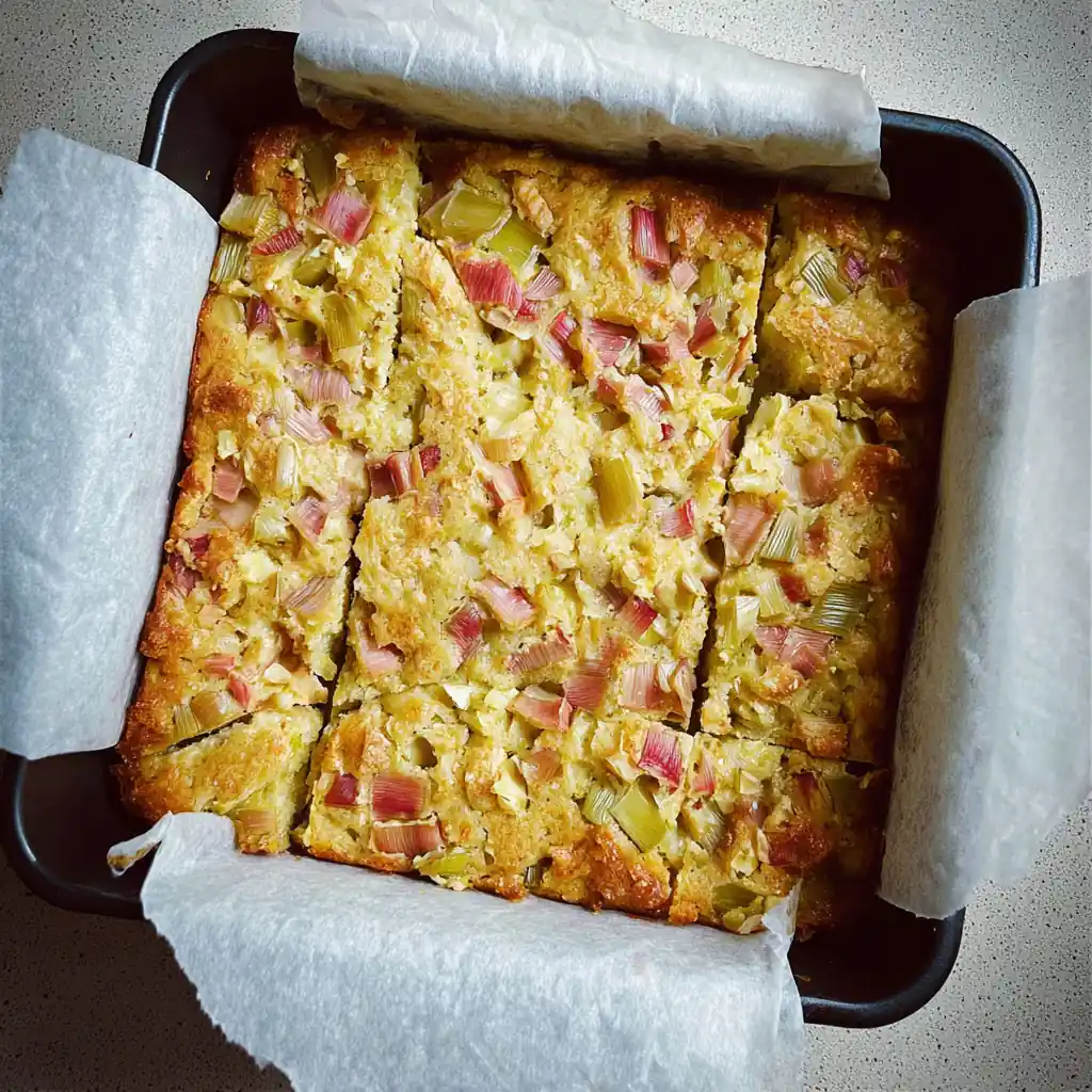 Lemon Rhubarb Bars – Amazing Easy Dessert Bars Recipe 4 Lemon Rhubarb Bars