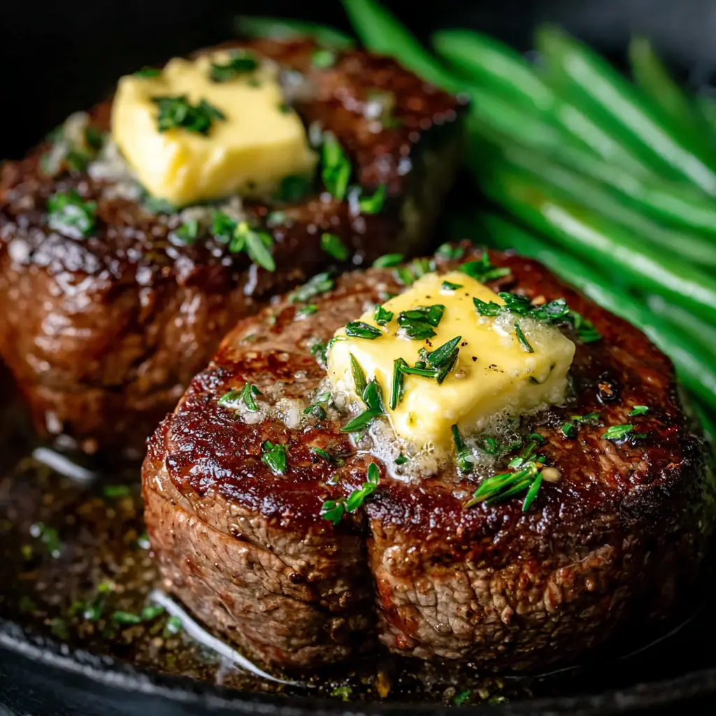 Pan seared steak