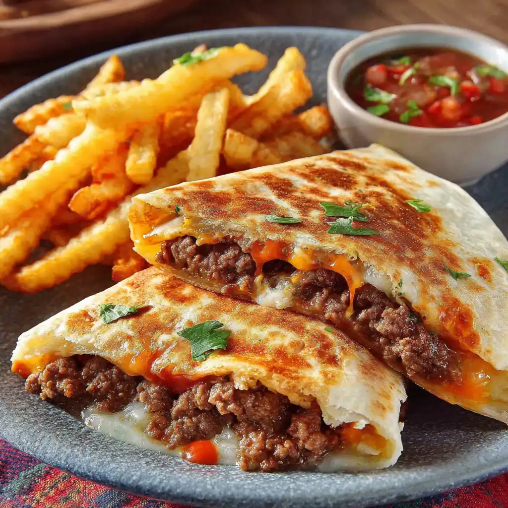 Quesadilla Burger – Easy Juicy Blackstone Griddle Recipe 4 Quesadilla Burger