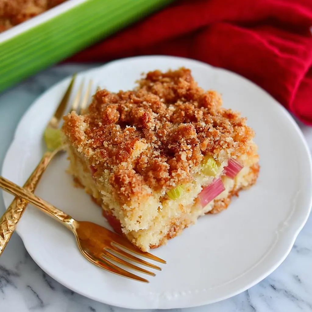 Rhubarb Cake with Brown Sugar Topping – A Simple and Delicious Treat 4 Rhubarb Cake