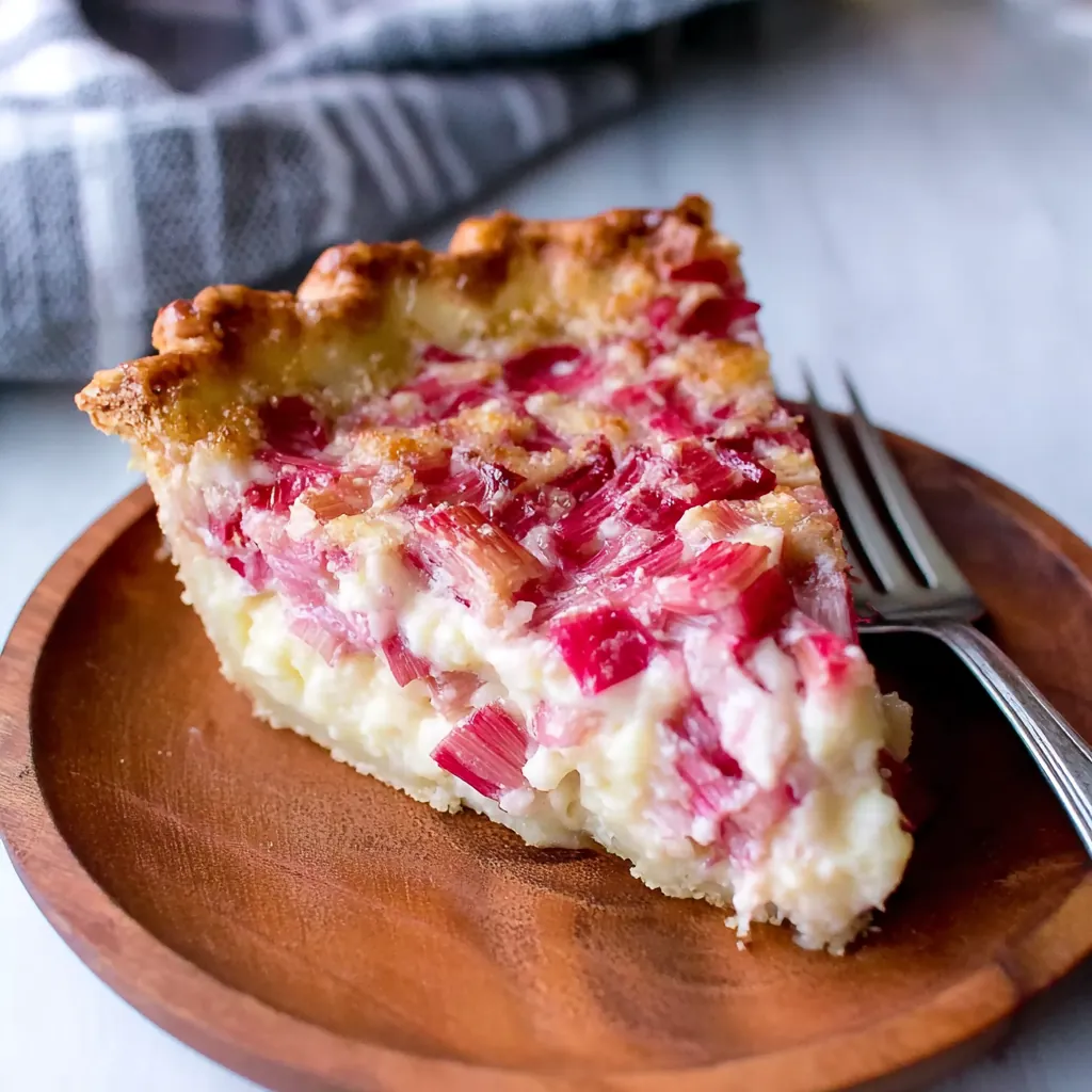 Rhubarb Custard Pie