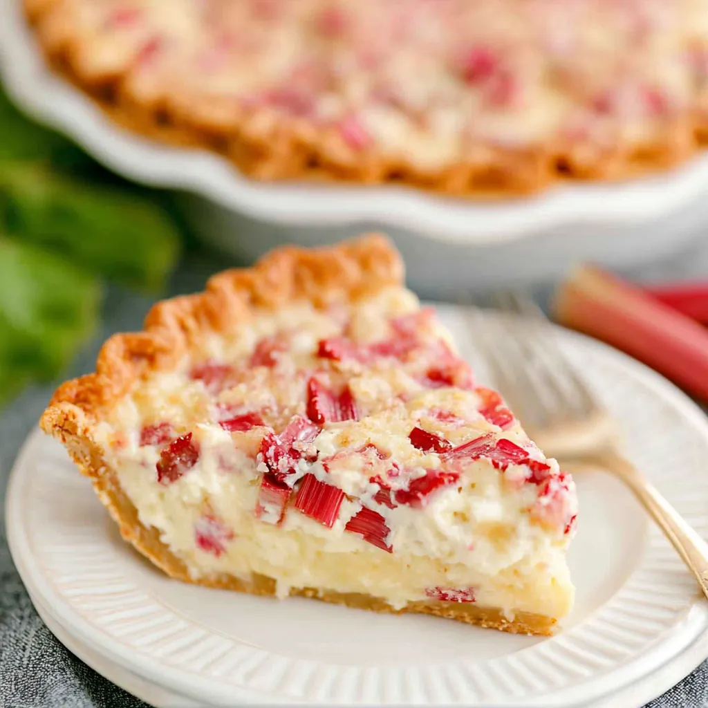 Rhubarb Custard Pie – A Simple and Amazing Classic Dessert 4 Rhubarb Custard Pie
