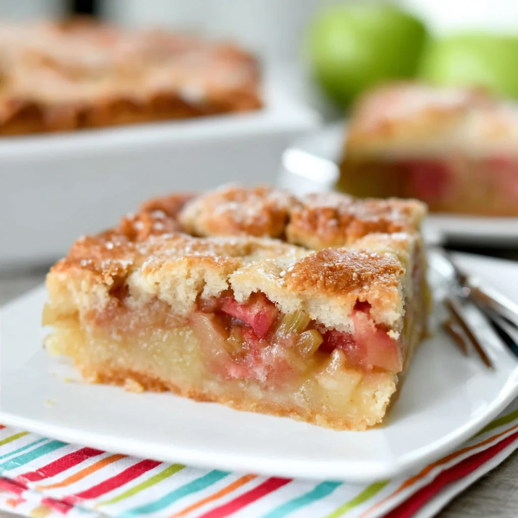 Rhubarb Dream Bars
