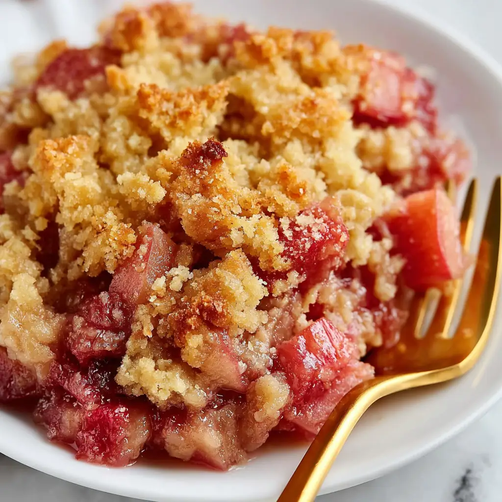 Rhubarb Dump Cake – Easy Dessert with Simple Ingredients 4 Rhubarb Dump Cake