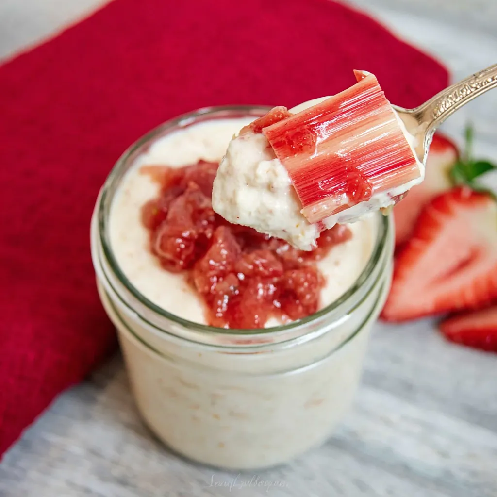 Rhubarb Fool – Amazing Classic British Sweet Cream Dessert 4 Rhubarb Fool