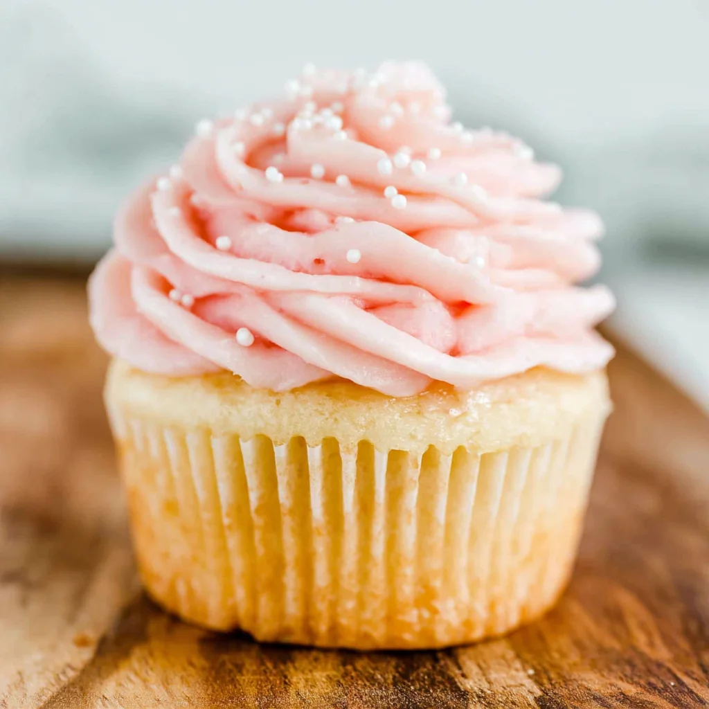 Rhubarb Honey Cupcakes
