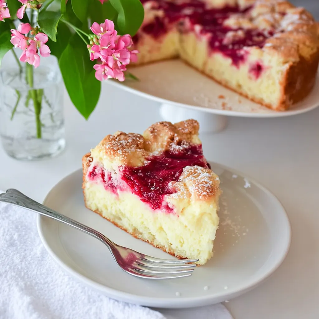 Rhubarb Magic Custard Cake: A Simple Yet Sensational Layered Dessert 4 Rhubarb Magic Custard Cake