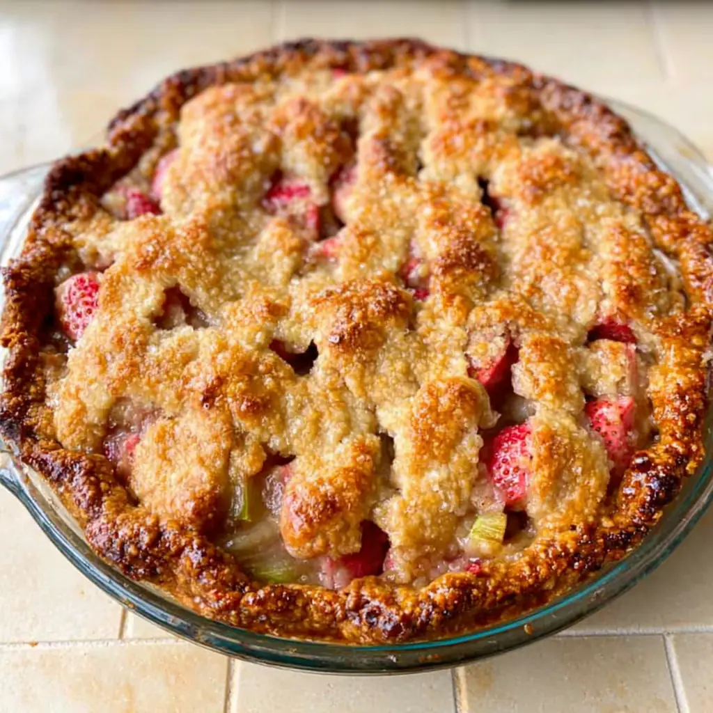 Rhubarb Sour Cream Pie: A Classic Sweet-Tart Dessert Everyone Loves 4 Rhubarb Sour Cream Pie