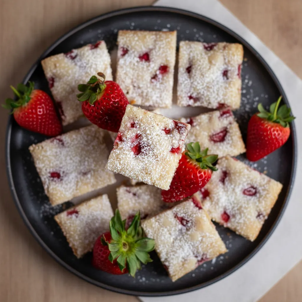 Strawberry Blondies