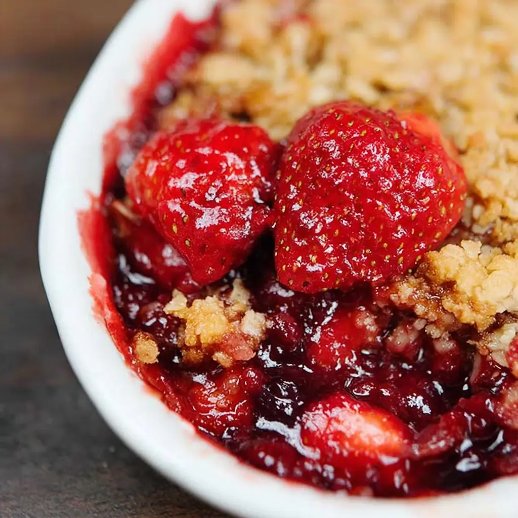 Strawberry Rhubarb Crisp