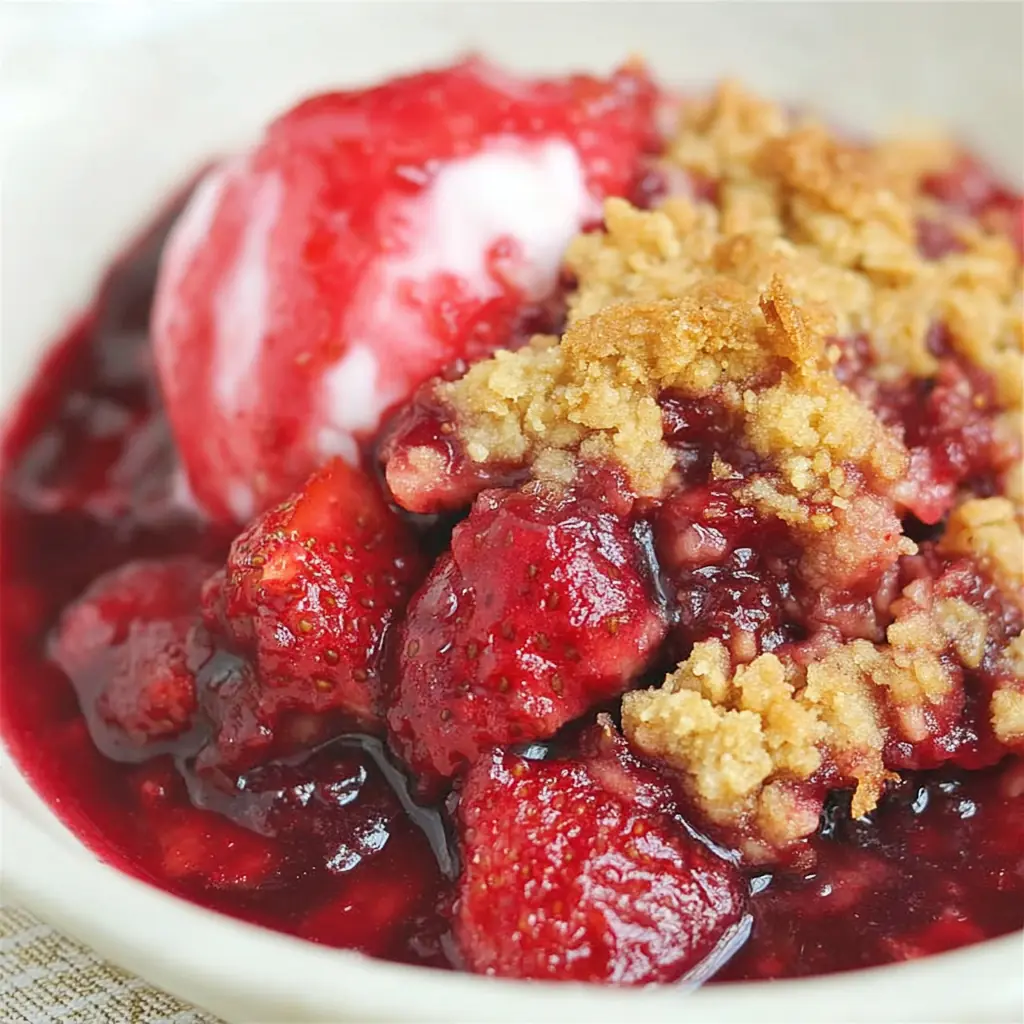 Strawberry Rhubarb Crisp: A Simple & Amazing Summer Dessert 4 Strawberry Rhubarb Crisp
