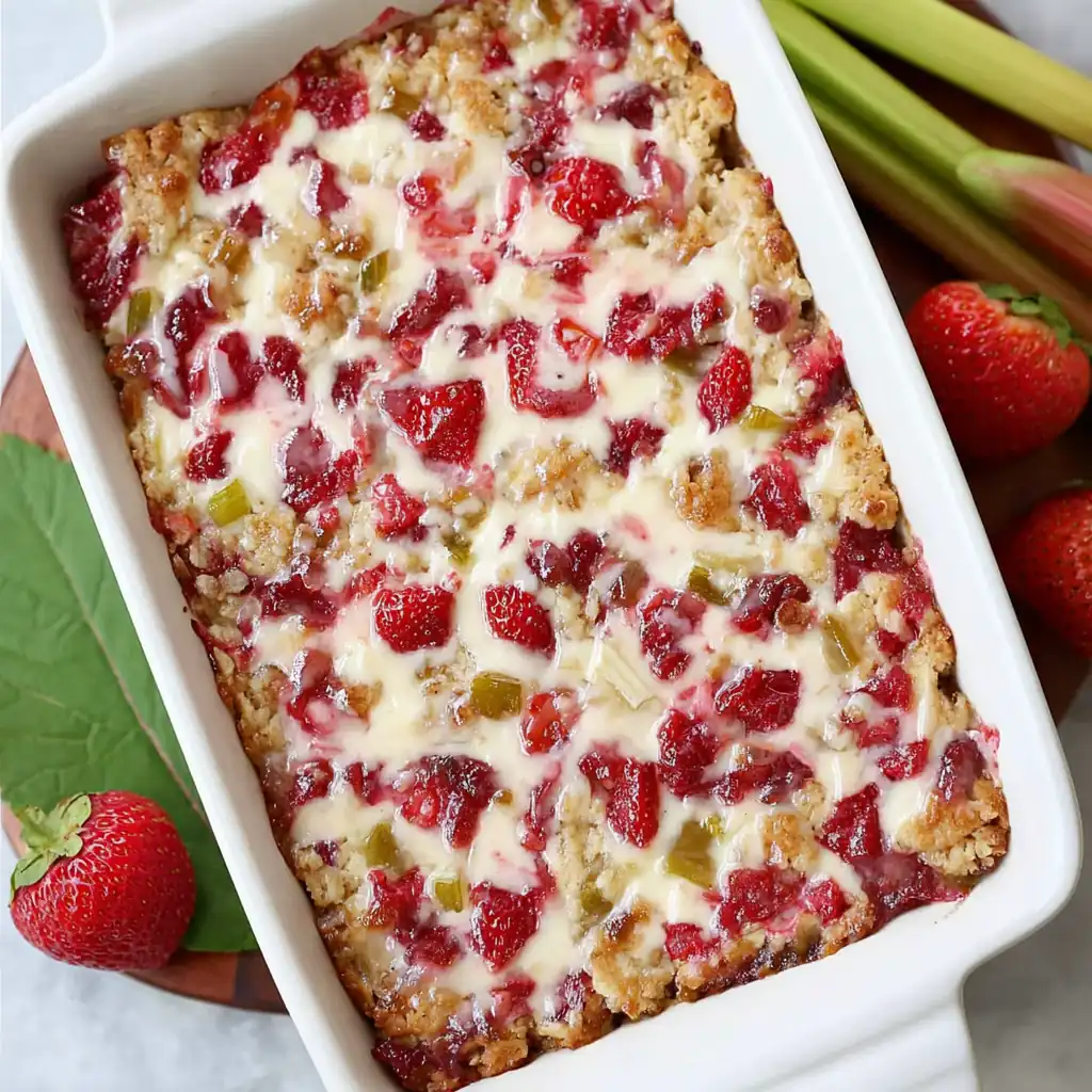 Strawberry Rhubarb Custard
