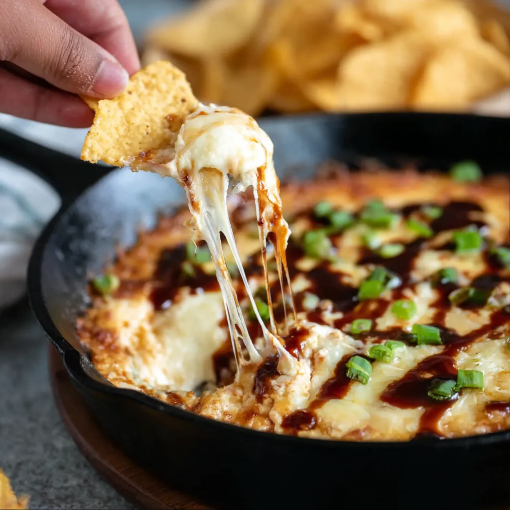 BBQ Chicken Dip – Easy Cheesy Party Favorite 4 BBQ Chicken Dip