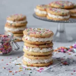 Birthday Cake Cookie Sandwiches