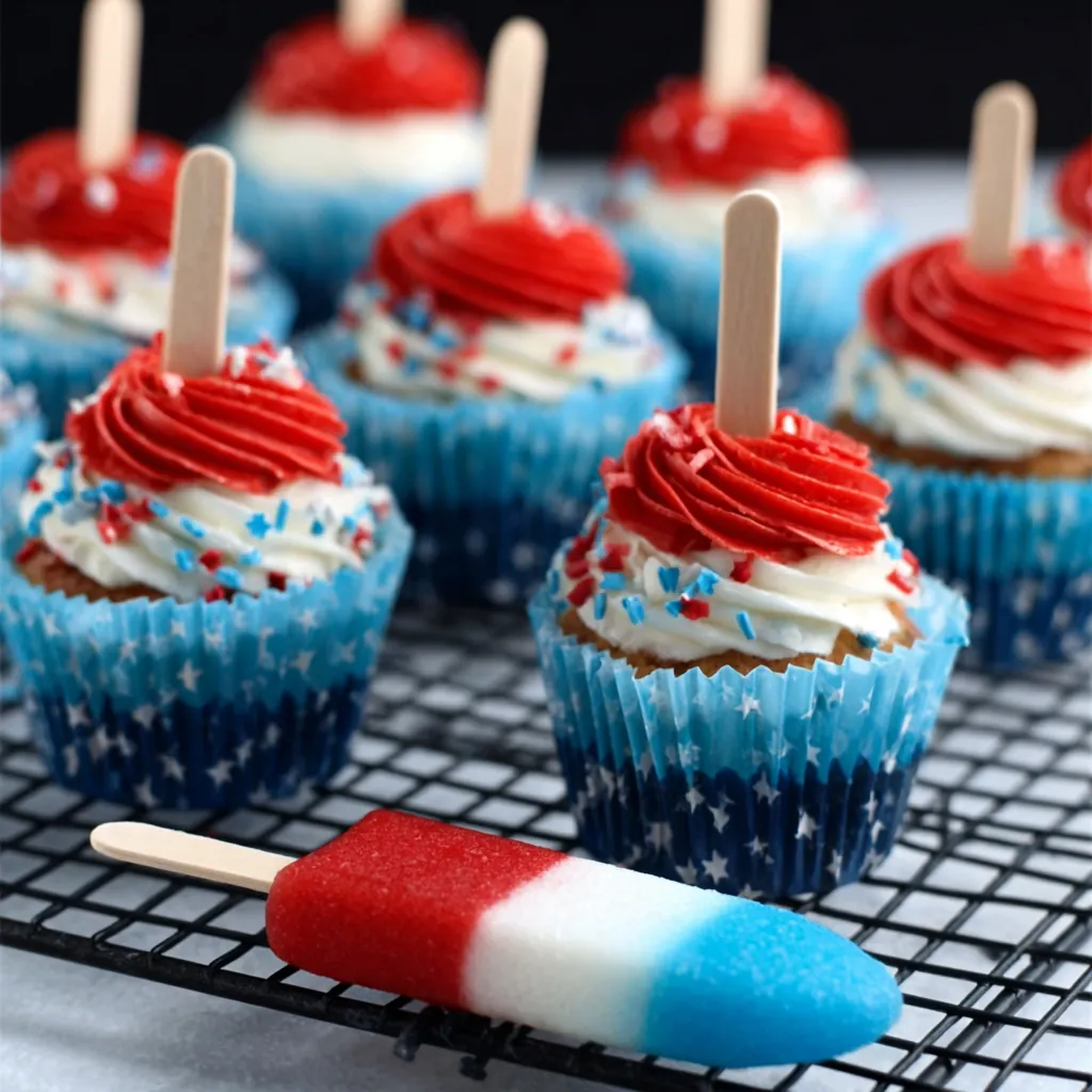 Bomb Pop Cupcakes