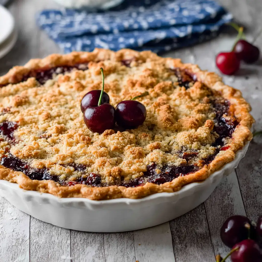 Cherry Crumb Pie