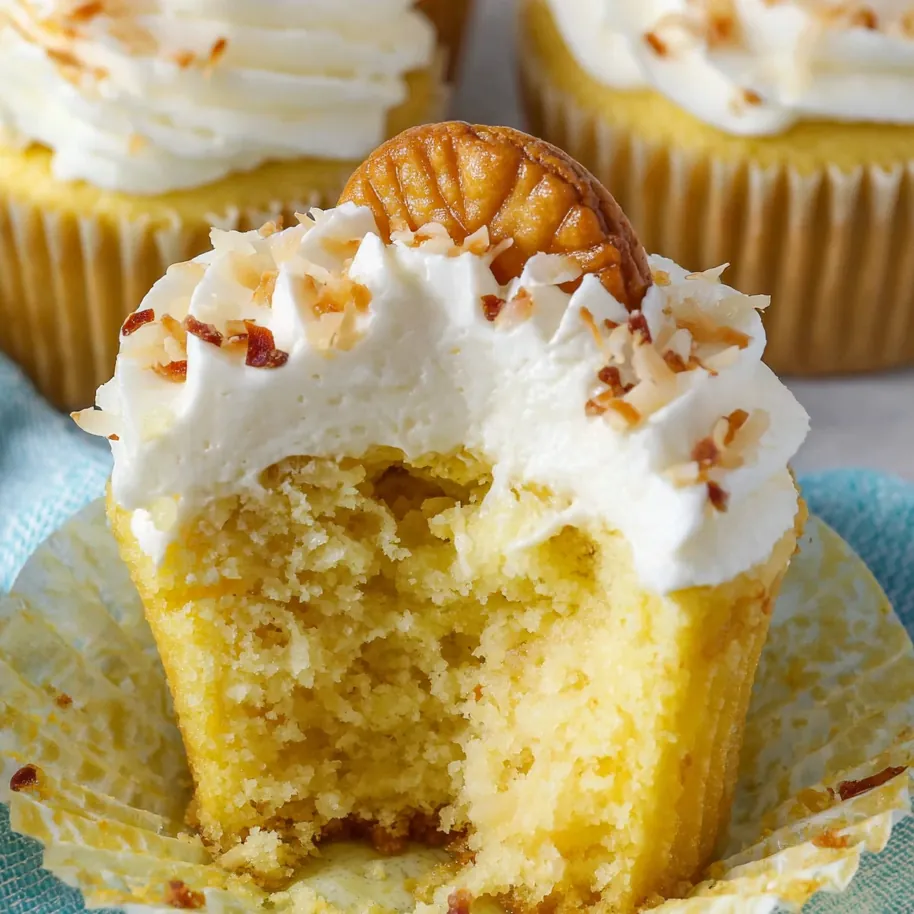 Coconut Cream Pie Cupcakes – Easy & Amazing Homemade Dessert 4 Coconut cream pie cupcakes