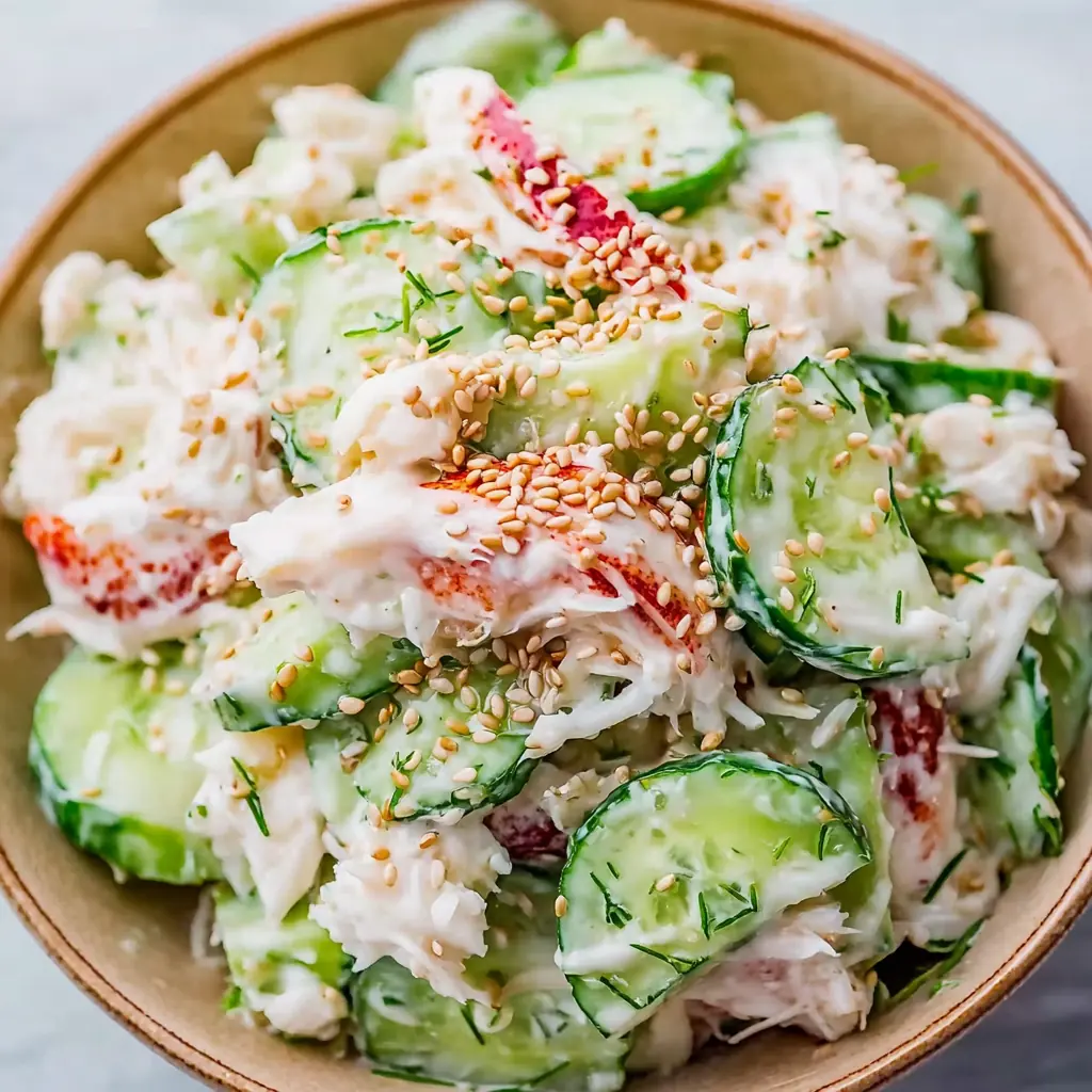 Cucumber Salad with Crab Meat
