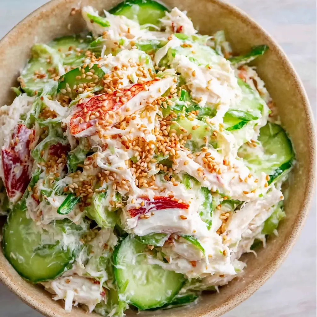 Cucumber Salad with Crab Meat