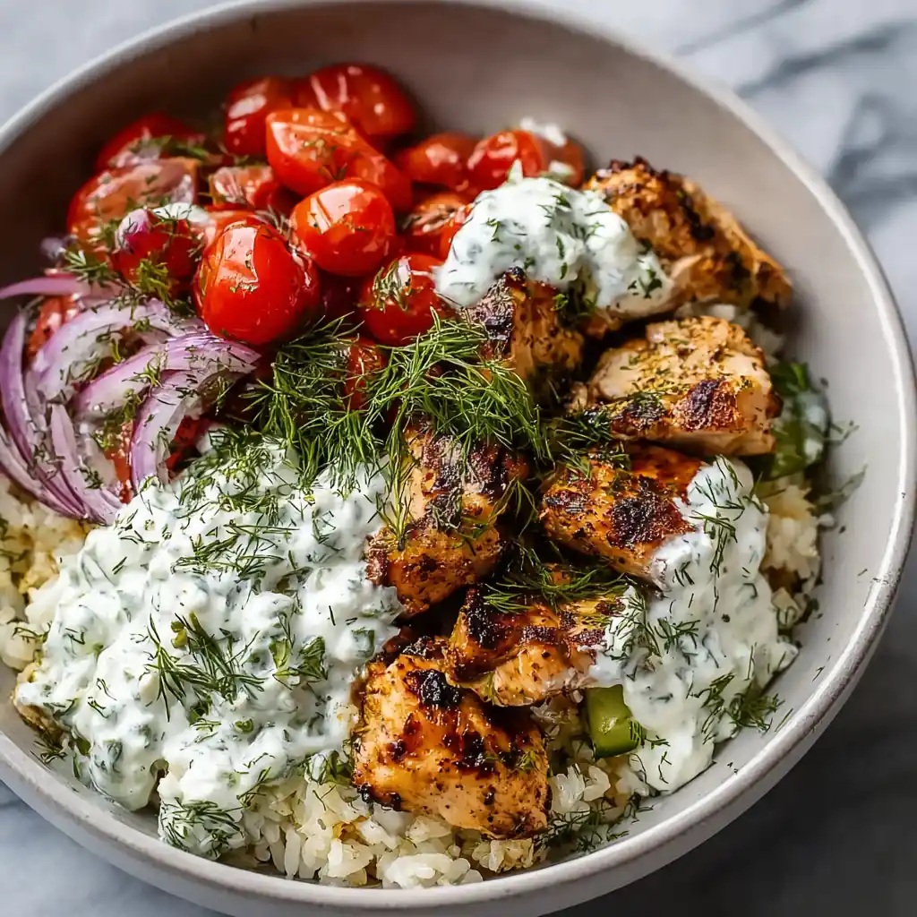 Lemon Dill Chicken Bowl