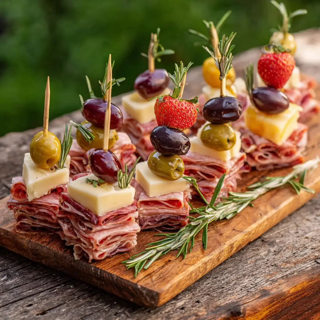 Mini Charcuterie Skewers