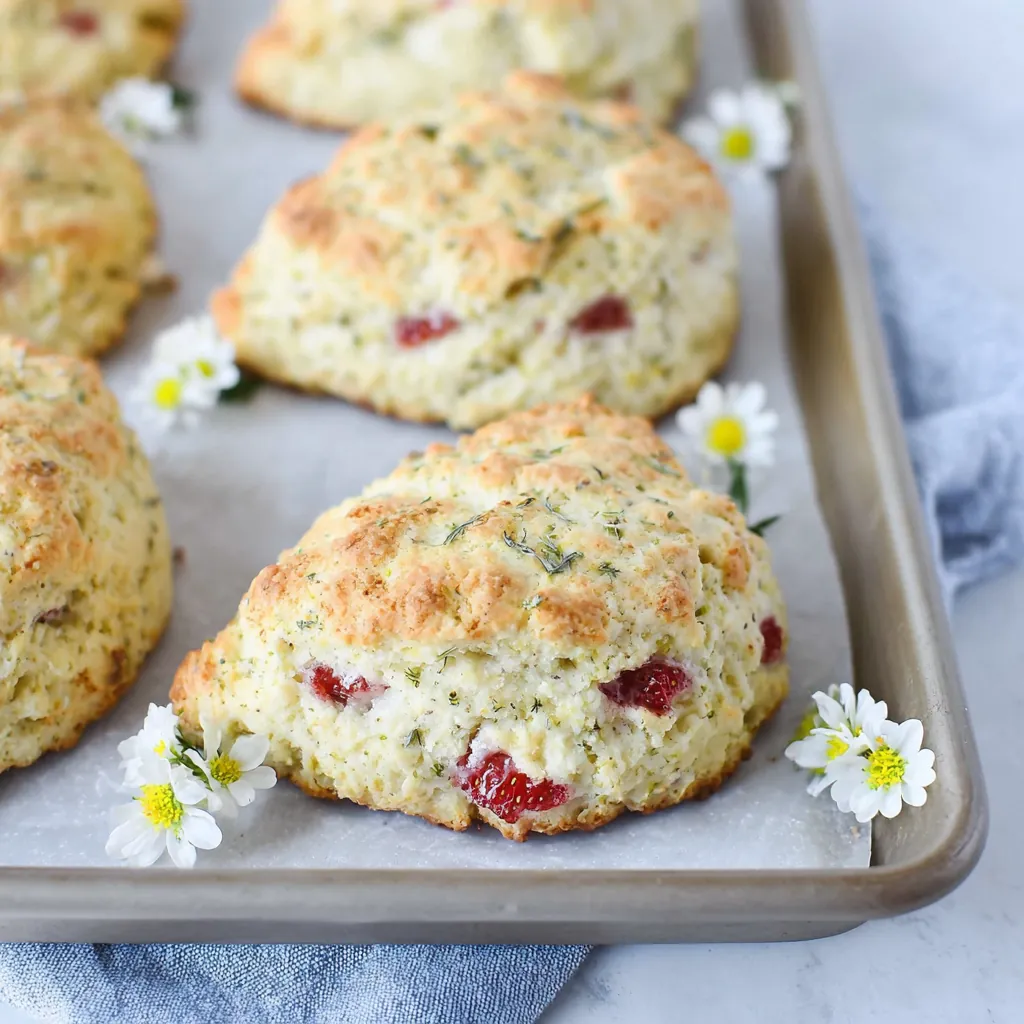 Rhubarb Scones