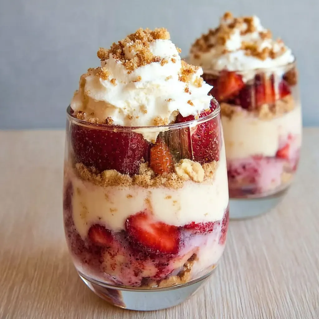Strawberry Pretzel Parfait – Easy Sweet and Salty Dessert 4 Strawberry Pretzel Parfait