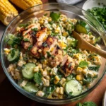 Street Corn Cucumber Chicken Salad
