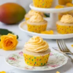 Tropical Mango Vanilla Cupcakes
