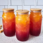 Tropical fruit punch mocktail