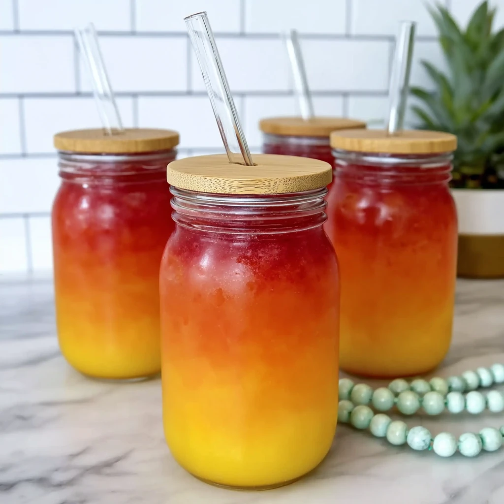 Tropical Fruit Punch Mocktail (Beaches Resort Copycat) 4 Tropical fruit punch mocktail