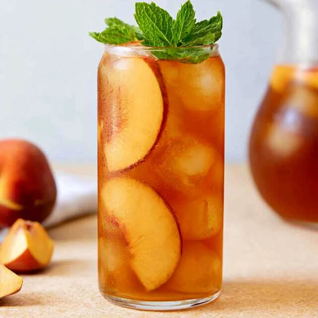 3 Ingredient Peach Iced Tea