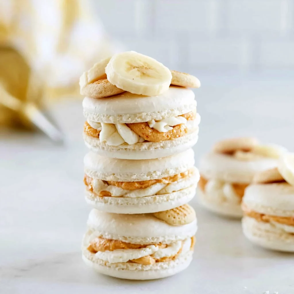 Banana Cream Pie Macarons