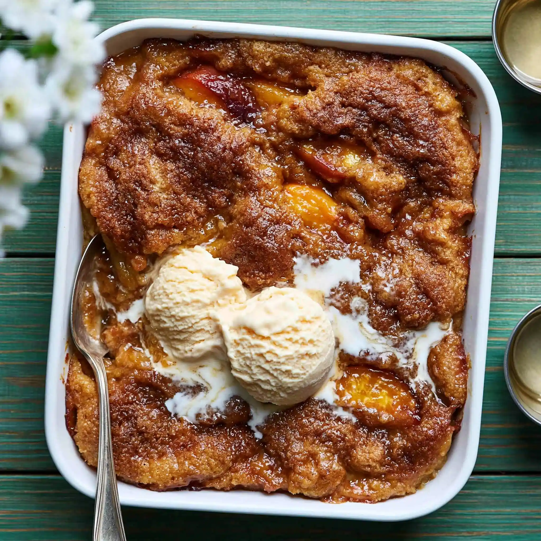 Brown Sugar Peach Cobbler