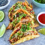 Chicken Wonton Tacos